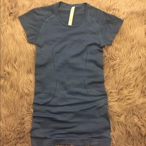Blue lululemon swiftly tech shirt